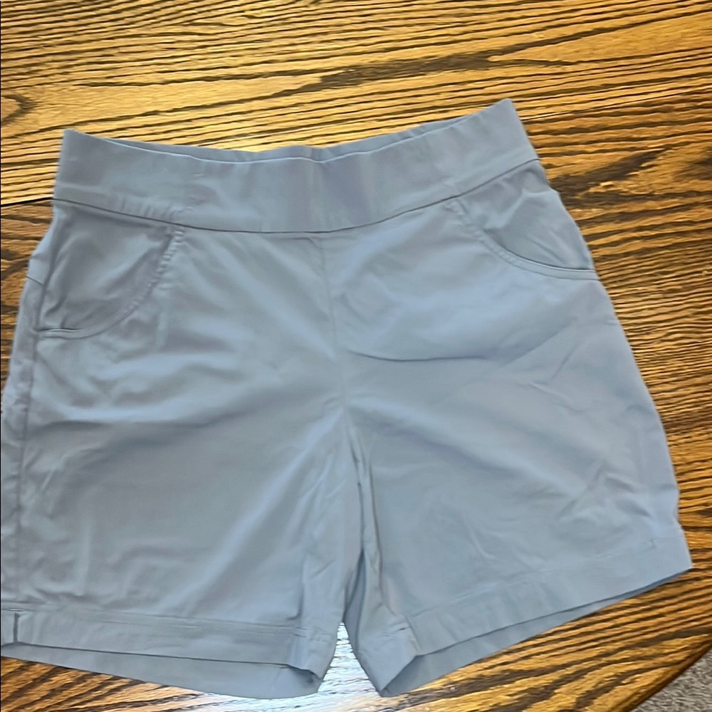 Columbia Gray Athletic Shorts Moisture-Wicking Performance